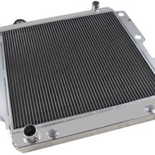 CoolingSky 3 Row All Aluminum Radiator for 1987-06 Jeep Wrangler YJ TJ 2.4/2.5/4.0/4.2L - Direct Replacement