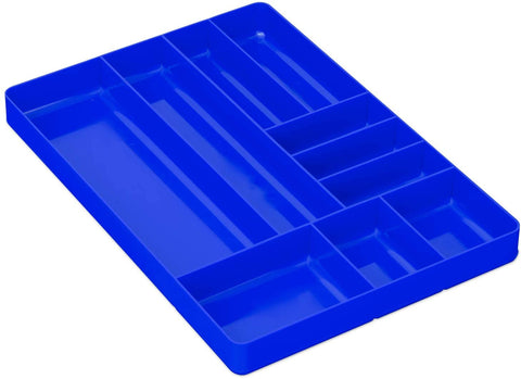 Ernst Manufacturing Home and Garage Organizer Tray, 10-Compartments, Blue