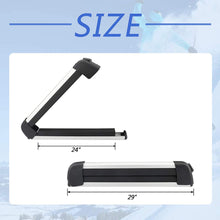 Richeer 29 inch Ski & Snowboard Roof Racks Universal for 4 Pairs Skis/4 Snowboards, Resistant to -60°C, Lockable Mount of Aviation Aluminum, Snow Sport Carrier fit Wing/Oblate/Square Crossbars