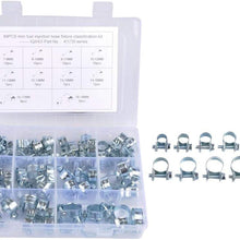 84Pcs/Set 10 Sizes Mini Fuel Line Hose Clamps Assortment Kit, Clamp Range: 7-18mm (2.7-7inch)