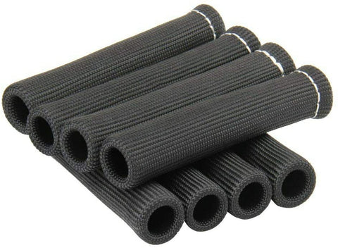 8Pcs Spark Plug Wire Boots Heat Shield Protector Sleeve Cover SBC BBC 350 454 1200° Black