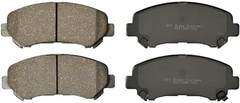 KFE KFE1338-104 Ultra Quiet Advanced Premium Ceramic Brake Pad Front Set Compatible with: 2009-2018 Nissan Maxima, 2008-2013 Rouge, Rouge Select, Juke Nismo RS, Sentra SE-R Spec-V