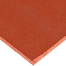 CS Hyde Silicone Sponge Rubber, Closed Cell, Commercial Grade, Medium Density, 0.25" Thick, Red, 12" Width, 12" Length