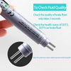 Brake Fluid Tester Pen, Hydraulic Fluid/Liquid/Oil Moisture Analyzer with 5 LED Indicators, Auto Brake Diagnostic Testing Tool for DOT3 DOT4 Brake Fluid (Grey)