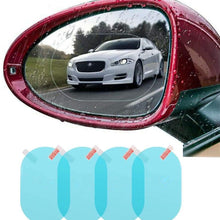 4 PCS Car Rear View Mirror Waterproof Film Side Rearview Rainproof Coating Membrane HD Nano Protective Clear Safe Driving Sticker