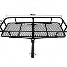 TRIL GEAR 60" Folding Cargo Carrier Hauler Hitch Mounted Receiver Luggage Basket 500 lbs