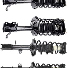 INEEDUP Front and Rear Driver Passenger Complete Strut and Automotive Replacement Struts Fit for 1998-2002 Chevrolet Prizm,1993-2002 for TOYOTA Corolla