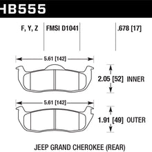 Hawk Performance HB555Y.678 LTS Brake Pad