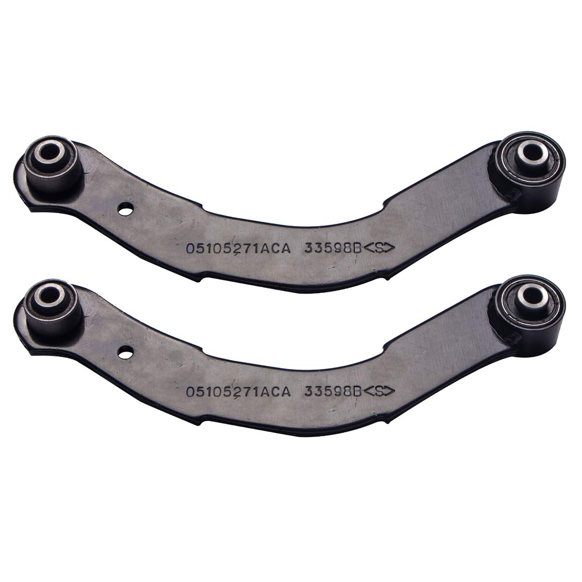 Rear Upper Control Arm Compatible Dodge Caliber Jeep Compass Patriot Left Right AUQDD 2PCS K641281 (Pair) Professional Suspension Driver and Passenger Side Lateral Link