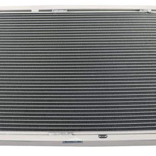 CoolingSky 62MM 4 Row All Aluminum Radiator for 1996 Ford Mustang GT SVT 4.6L V8 Racing AT