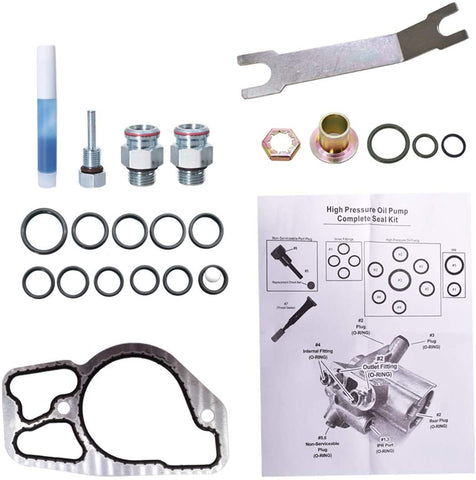 WFLNHB High Pressure Oil Pump Master Service Kit Replacement for 1994-2003 Ford Powerstroke 7.3L Navistar DT466 T444E 1995-2004