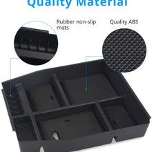 VANJING Center Console Organizer Tray Compatible for 2015 2016 2017 Ford F150 Accessories Armrest Box Secondary Storage with A Car Cleaner Brush