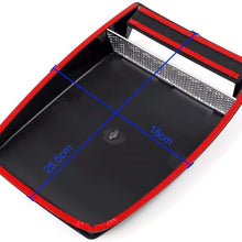 Car Styling Universal Decorative Air Flow Intake Scoop Turbo Bonnet Vent Cover Hood Black 1Pcs Car Parts Hood Scoop