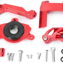 Mallofusa Motorcycle Stabilizer Steering Damper Bracket Mount Holder Kit Compatible for Kawasaki Z1000 2015 2016 2017 Green