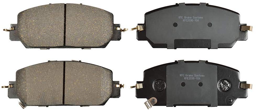 Premium Ceramic Disc Brake Pad FRONT Set New + Shim KFE QuietAdvanced KFE2036-104 Fits Honda CR-V