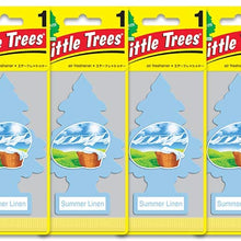 LITTLE TREES Car Air Freshener | Hanging Paper Tree for Home or Car | Summer Linen | 6 Pack