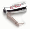 B&M 80659 Chrome Aluminum T-Handle Shifter Grip with Button and SAE Thread Inserts