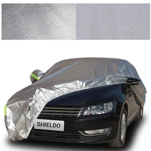 Shieldo Heavy Duty Car Cover with Windproof Straps and Buckles 100% Waterproof All Season Weather-Proof Fit 170"-190" Length Sedan