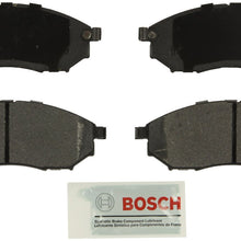 Bosch BE888 Blue Disc Brake Pad Set for Select Infiniti EX35/37, FX35/37/45, G25/35/37, M35/35h/37/45/56, Q40/45/70/70L, QX50/70; Nissan 350Z, 370Z, Murano, Pathfinder - FRONT