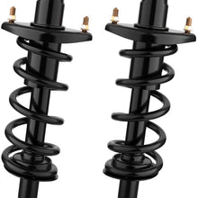 AUTOSAVER88 Rear Pair Complete Struts & Coil Spring Assembly Compatible with 2001-2005 Honda Civic,Quick Struts Shock Kit ATSS0K01