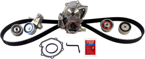 ACDelco TCKWP304B Professional Timing Belt and Water Pump Kit with Tensioner and 3 Idler Pulleys