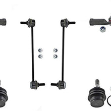 6 Pcs Kit Front Lower Ball Joint Tie Rods & Links For 10-13 Ford Transit Connect