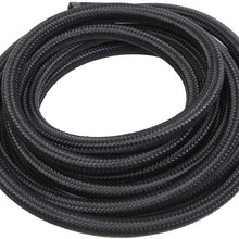 16 Feet 8AN AN8 1/2" Fuel Line Hose Braided Stainless Steel Oil Gas Fuel Hose CPE Synthetic Rubber Line Black