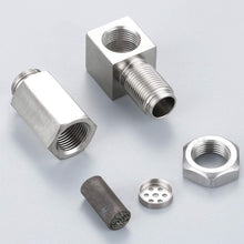 90 Degree O2 Oxygen Sensor Socket Real Mini Catalytic Converter With CEL Check Engine Light Bungs，Stainless Steel