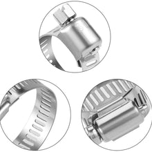 Cococart 20pcs Spring Band Type Action Fuel line Silicone Vacuum Hose Pipe Clamp Low Pressure Air Clip Clamps (6-27mm)