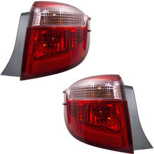 Pair Set Taillights Red w/Clear Quarter Panel Mounted Lens Replacement for 17-19 Corolla 81560-02B00 81550-02B00
