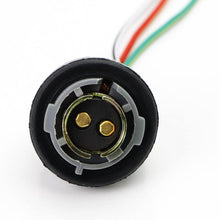 iJDMTOY (2) 1157 2057 2357 7528 Metal Socket/Base w/ Pigtail Wiring Harness Compatible With Turn Signal, Brake/Tail Lights or LED Bulbs Retrofit, etc