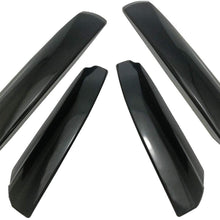 Fitfoyo 4Pcs Roof Rack Bar Rail End Shell Cap Cover Car Accessories Glossy Black for Toyota Highlander XU40 2008-2013