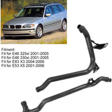 Engine Heater Inlet Pipe,Engine Heater Inlet Coolant Pipe with O-Rings 11531705210​ Fit for E46 E39 X3 E83 X5 E5