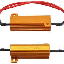 MOFANS 4pcs 12V 50W 6-ohm Led Load Resistor Indicator Flash Rate Relay Bulbs Ballast