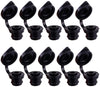 ORANDESIGNE Gas Can Vent Cap Push in Vent Replacement Cap Gas Container Breather Part Allow for Faster Flowing Fuel Fit Any Fuel Gas Water Diesel Can (Black(10))