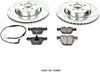 Power Stop K2086 Rear Brake Kit with Drilled/Slotted Brake Rotors and Z23 Evolution Ceramic Brake Pads