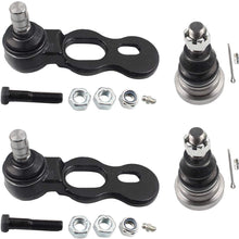 DLZ 4 Pcs Front Suspension Kit-2 Upper 2 Lower Ball Joint Compatible with Ford Crown Victoria 1995 1996 1997 1998 1999 2000 2001 2002, Lincoln Town Car 1995-2002, Mercury Grand Marquis 1995-2002