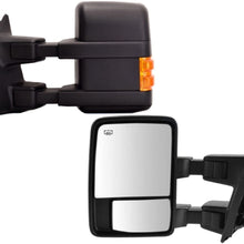 Ezzy Lift Driver Side Mirror for Ford F250 F350 F450 Power Heated Towing w/Signal Orange…