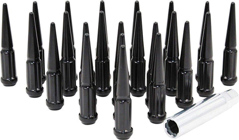 20 Pc Spiked Solid Metal Lug Nuts M12x1.50 Thread 4.4