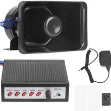 12V Loud Electronic Horn,5 Sounds Car Loud Electronic Horn 100W Warning Siren Speaker Safety Horn