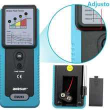 Automotive Brake Fluid Tester Car Oil Quality Diagnostic Tool 180° Pucker Oil Inspect LED Light Sound Alarm