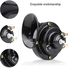 Akozon Motorcycle Snail Horn Universal 12V 110dB 510HZ Motorcycle Electric Snail Horn High Loud Voice Speaker
