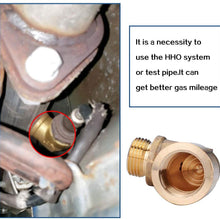 Sporacingrts Angled O2 Oxygen Sensor Adapter Extender Spacer M18 x 1.5 90 Degree Bung Pipe