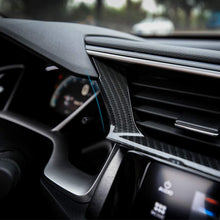 Thenice for 10th Gen Civic ABS Carbon Fiber Style Center Consoles Air Vent Wind Outlet Trims Interior Decoration Stickers for Honda Civic 2016 2017 2018 2019 2020