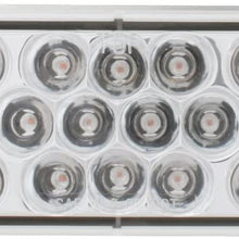 GG Grand General 76522 Red/Red LED Strobe Light (Oval Pearl Grommet and Pigtail)