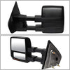 Left Side Black Power Heated Amber LED Signal Side Towing Mirror w/Puddle Light Replacement for Ford F-150 04-14