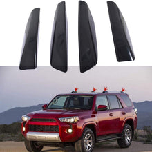 labwork ABS Black Car Top Side Roof Rails Rack Leg Cover End Cap Protection Cover Shell LUCK000646 Replacement for 2003-2009 4Runner N210