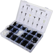 LUJUNTEC 408Pcs Bumper Retainer Clips Auto Fasteners Rivet Clips Body Fastener Clips with Plastic Box