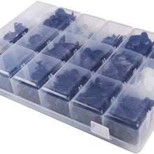 Voodonala Car Retainer Kit Push Rivet Pins Clips Fastener Plastics Trim Panel Body Assortment for Jeep Ford GM Toyota Honda