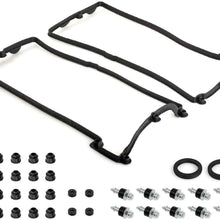 Ensun Engine Valve Cover Gasket set Left & Right for BMW E60 E63 E64 E70 X5 N62 Replaces# 11127513194, 11127513195